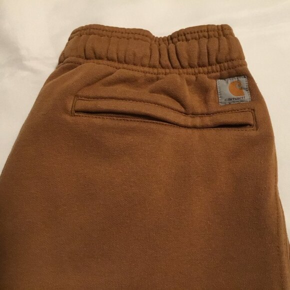 Carhartt Men's Brown Midweight Tapered Sweatpant Joggers- Relaxed Fit Size Small - Picture 2 of 9